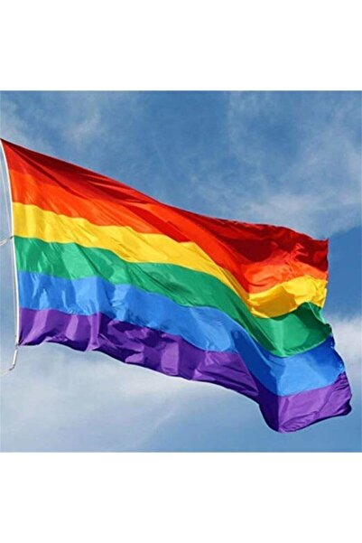 MR&MRS ROYALS Turuncu Rainbow (GÖKKUŞAĞI) Bayrağı 70x105 Cm