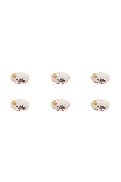 Porland Wild Life Giraffe Bowl 17cm 6-pack 04alm006453