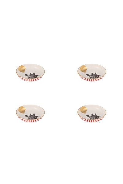 Porland Wild Life Giraffe Bowl 17cm 4-pack 04alm006453