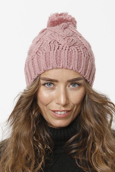 Vemod 83 Pompom Knitwear Knitted Beanie - Salmon