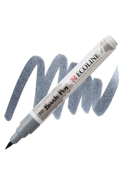 Talens Ecoline Brush Pen Brush Tip Pen 717 Cold Gray