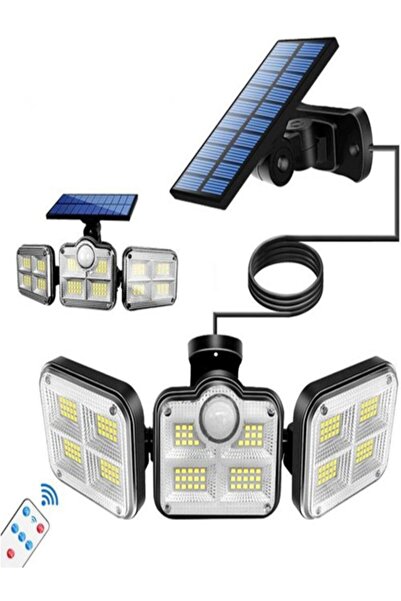 Tor Store Güneş Enerjili Hareket Sensörlü Bahçe Villa Garaj Led Aydınlatma Ku...