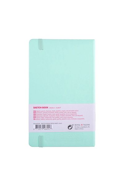 Talens Sketchbook Hard Cover Sketch Drawing Notebook 13x21 Cm140 gr80 YpPastel Mint Green