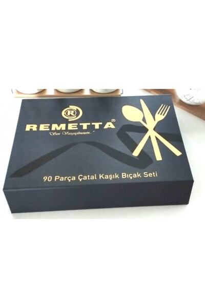 Remetta 90 Parça Çatal Kaşık Bıçak Seti Vera Özel Kutulu