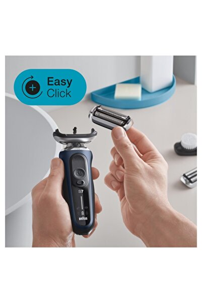 Braun 7 Serisi B1000sx Easyclick, 360° Flex Islak&kuru Kablosuz Tıraş Makinası