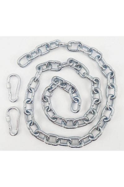 alidenal Dog Tethering Chain 7 Mm 8 Meters + 2 Screw Carabiners (80 Kg.)