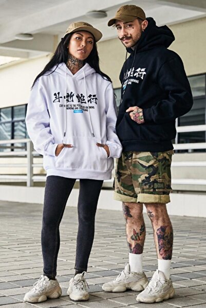 Relax family xf Μαύρο φούτερ με στάμπα China Dragon