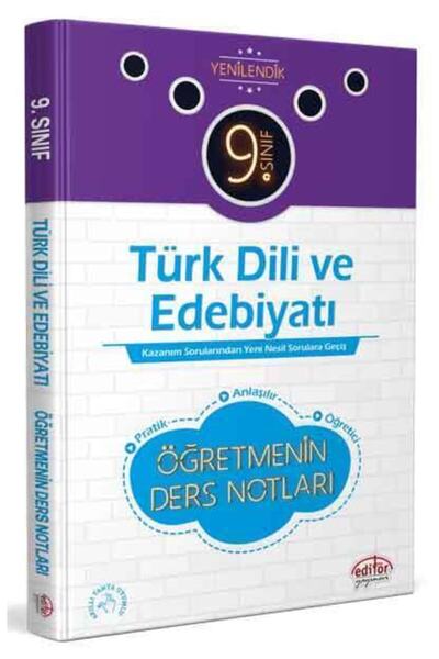 Editör Yayınevi 9. Sınıf Türk Dili Ve Edebiyatı Öğretmenin Ders Notları - Editör