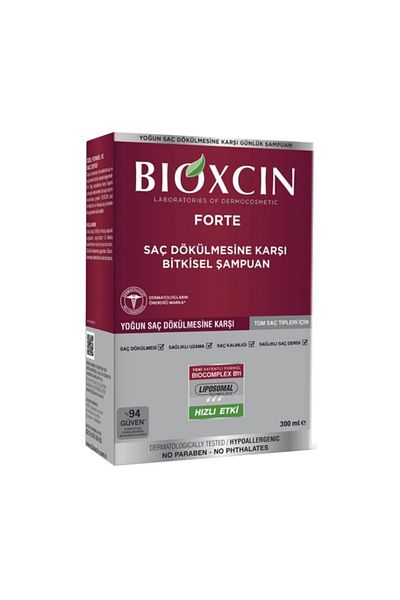 Bioxcin Forte Intenzivní bylinný šampon proti vypadávání vlasů 300 ml