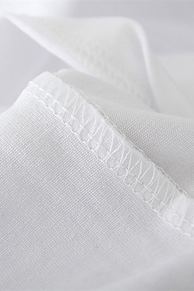 QIVI Tricou cu imprimeu pentru copii, unisex, alb, muzica on World Off