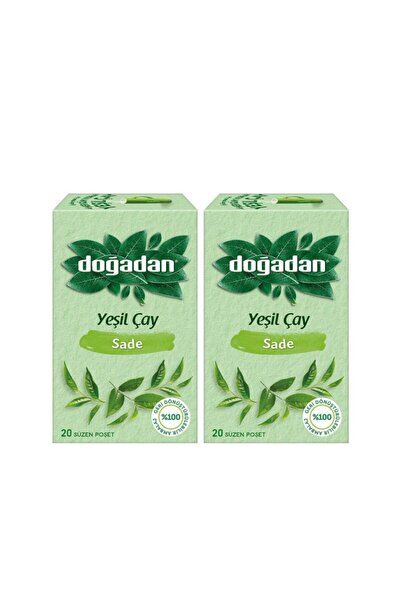 Doğadan شاي أخضر سادة 20 قطعة × 2 قطعة