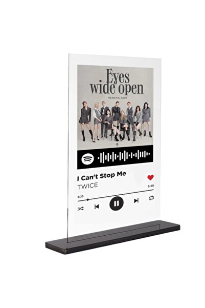 Binbirürün Spotify Şeffaf Pleksi Ayak - I Can't Stop Me / Twıce 15x20cm