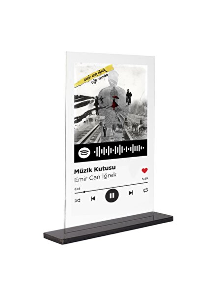 Binbirürün Spotify Plak - Müzik Kutusu / Emir Can Iğrek 15x20cm
