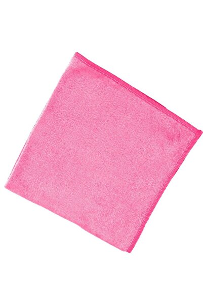 SİLVER HOME Universal Parlak Doku 40x40cm Mikrofiber Temizlik Bezi - Pembe