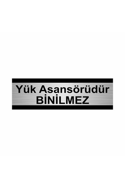 Özarslan Dizayn الحمل هو مصعد غير قابل للركوب 10 × 20 سم لوح توجيه معدني فضي اللون
