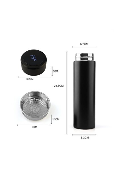 Realx Led Sıcaklık Göstergeli Akıllı Vakumlu Yalıtımlı Termos 500ml