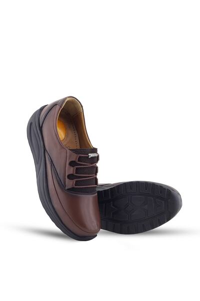 Barmea حذاء مشي نسائي بني اللون خفيف الوزن لتقويم العظام