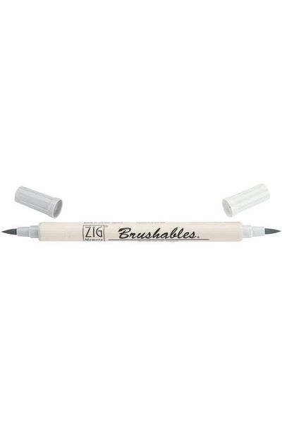 Zig Brushables 2 Color Tone Brush Tip Marker Pen 091 Platinum