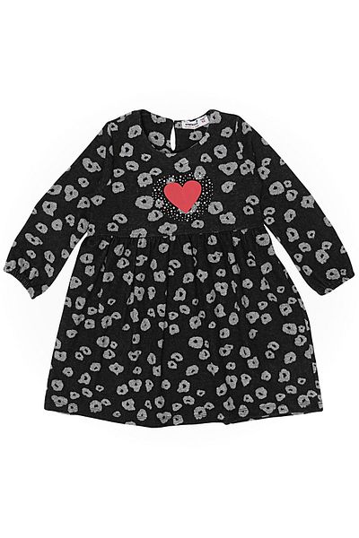 DobaKids Pattern Printed Stoned Girl's Dress