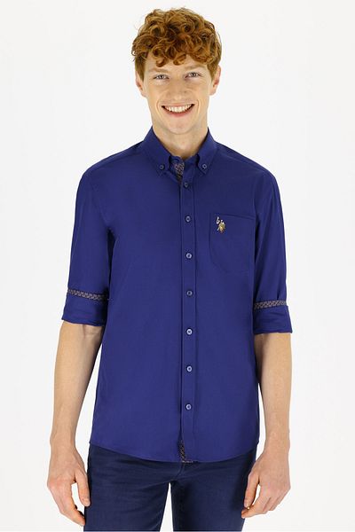 U.S. Polo Assn. Мъжка риза - тъмносиня