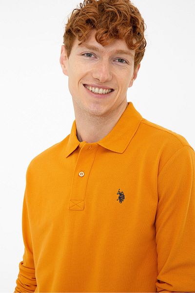 U.S. Polo Assn. Hanorac galben pentru bărbați