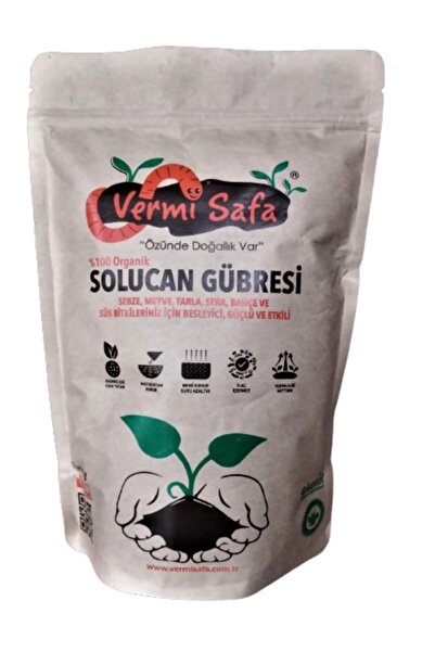 Vermisafa Organik Solucan Gübresi 1kg Katı 1lt Sıvı, Sebze, Meyve, Tarla, Sera, Bahçe Bitkilerinde..