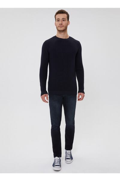 Lee Cooper Men's Clayton O Neck Sweater Navy 211 Lcm 241058