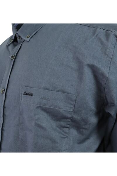 Castelli Великий розмір сорочка для чоловіків з габардину
