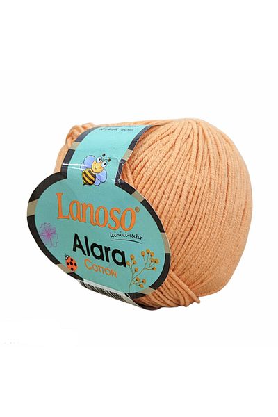 Lanoso Alara Βαμβάκι 50 Γρ. Amigurumi Ipi 935 - Ροδάκινο Πλεκτό Σχοινί