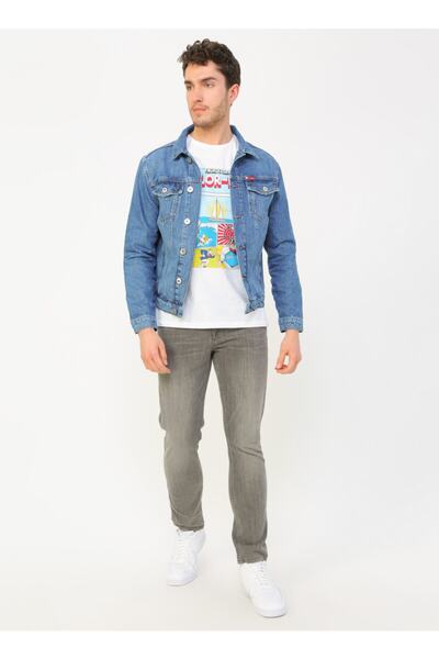 Lee Cooper جاكيت رجالي Dust 3 من قماش الدنيم 202 LCM131002