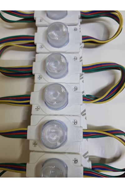 3M Power Led Modül Mercekli Tekli Led 1.5w 10 Adet Rgb