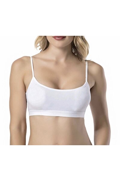 Dondeza Γυναικείο Αθλητικό Σουτιέν με Κορδόνια, Βαμβακερό Χτενισμένο, Μισό Αθ...