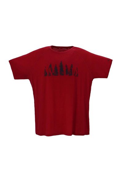 Woolnat Ανδρικό κοντομάνικο μπλουζάκι από μαλλί Merino Wild printed