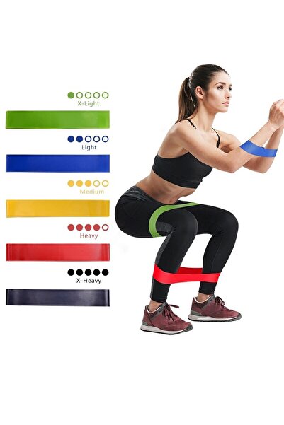 Trendpoint Λάστιχο άσκησης Pilates Squat με 5 διαφορετικές αντιστάσεις για αε...