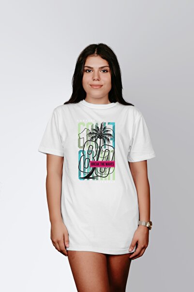 ErTaPassage Γυναικείο μπλουζάκι Beyaz Kırmak με τύπωμα - T8641361