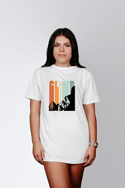 ErTaPassage Alpinism alb cu imprimeu Femei tricou - T9426577