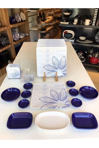 Keramika 29 Piece Cobalt Breakfast Set