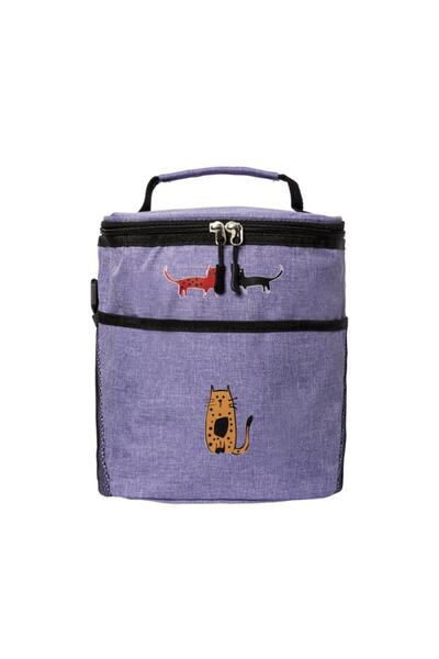 Biggdesign Geantă de prânz izolată Biggdesign Cats, violet