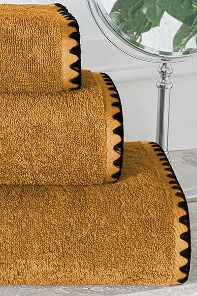 Upline Janine 3-Piece Towel Set (30X30 50X90 70X140) - Mustard