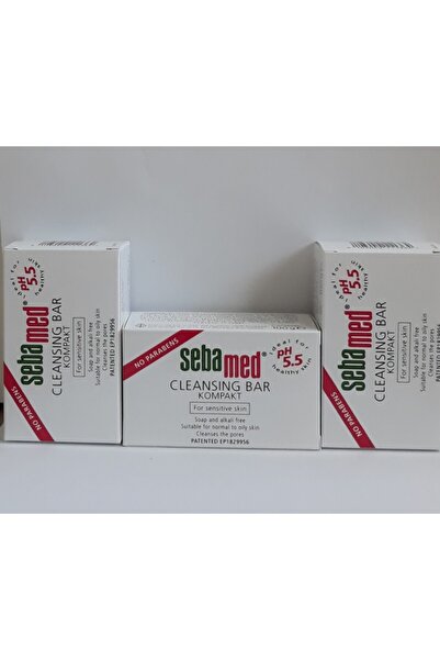 Sebamed Kompakt Bar Yüz Vücut Temizleme Sabunu 3 Adet