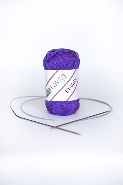 LaVita Yarn إيتامين 30 جرام أميجورومي، لكمة، إيتامين، خيط الحياكة اليدوية، 5 ...