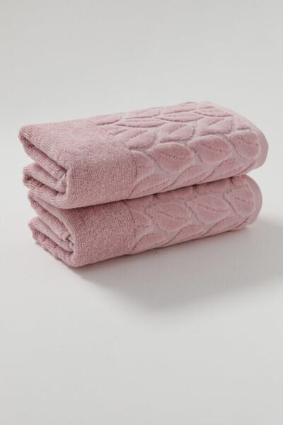 Nurpak Hazal 2-Piece Kitchen Towels 30x50 - Dried Rose