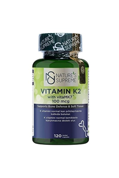 Nature's Supreme فيتامين ك2 100 ماك جرام 120 كبسولة