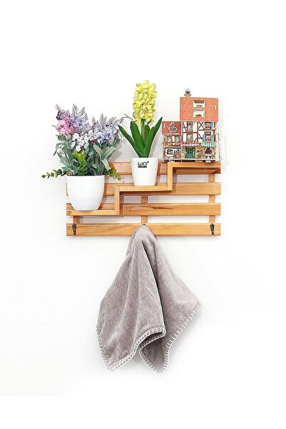 Tedarikcenter Dekoratif Portmanto Askılık Modern Anahtarlık Ahşap Antre Duvar...