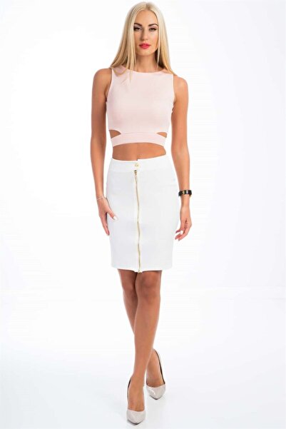 fasardi Crop Ve Etekli Kadın Ikili Takım