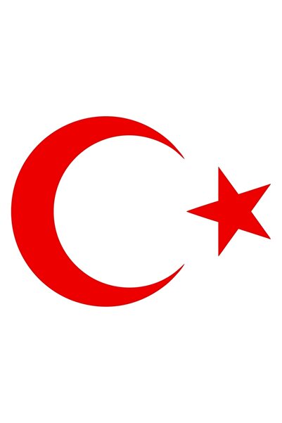 Quart Aksesuar 20 Cm Kırmızı Ay Yıldız Sticker Türk Bayrağı Sticker