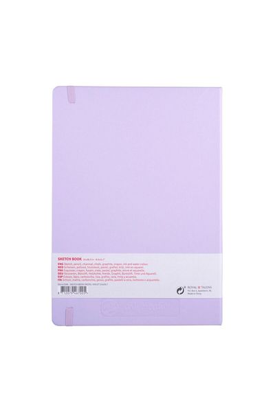 Talens Sketchbook Hard Cover Sketch Drawing Notebook 21x30 cm140 gr80 YpPastel Lilac