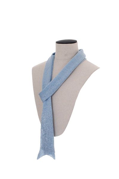 Fonem Glitter Scarf Blue Fo 106