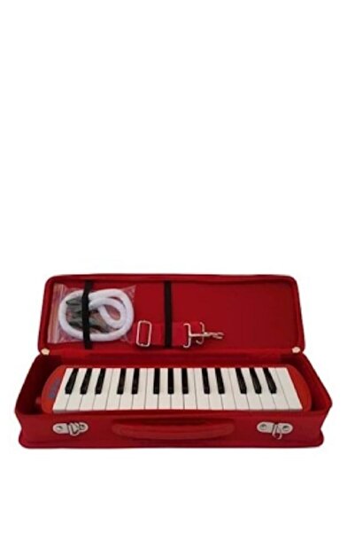 Masis Melodika 32 Tuşlu Sert Kutu Çanta Kırmızı +Bilimçocuk Dergisi Hediyeli