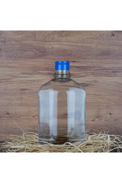Genel Markalar 4,5 Lt Cam Damacana, Su Ve Yağ Şişesi Metal Kapaklı Şişe